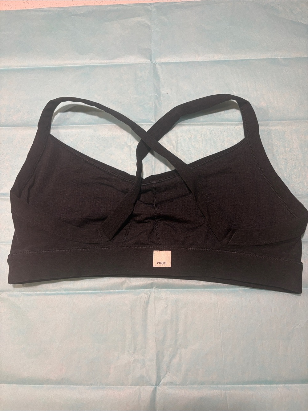 Vuori Black Crisscross Sports Bralette